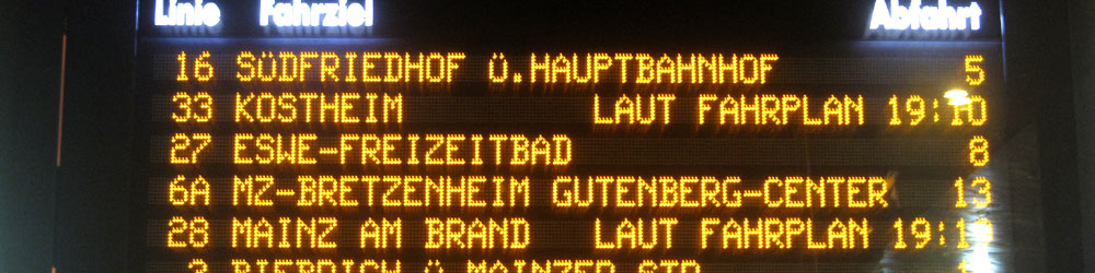 Abfahrt