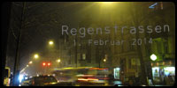 Regenstrassen . Wiesbaden . 1. Februar 2014 . 18.13h